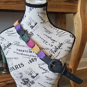 Suede Multicolor Belt